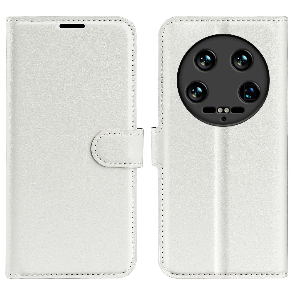 For Xiaomi 14 Ultra Case Litchi Texture Leather Folio Stand Smart Phone Cover For Xiaomi 14 Ultra Case Litchi Texture Leather Folio Stand Smart Phone Cover